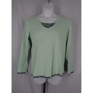 SJB Active Layered Aqua Mint Top Size XL New
